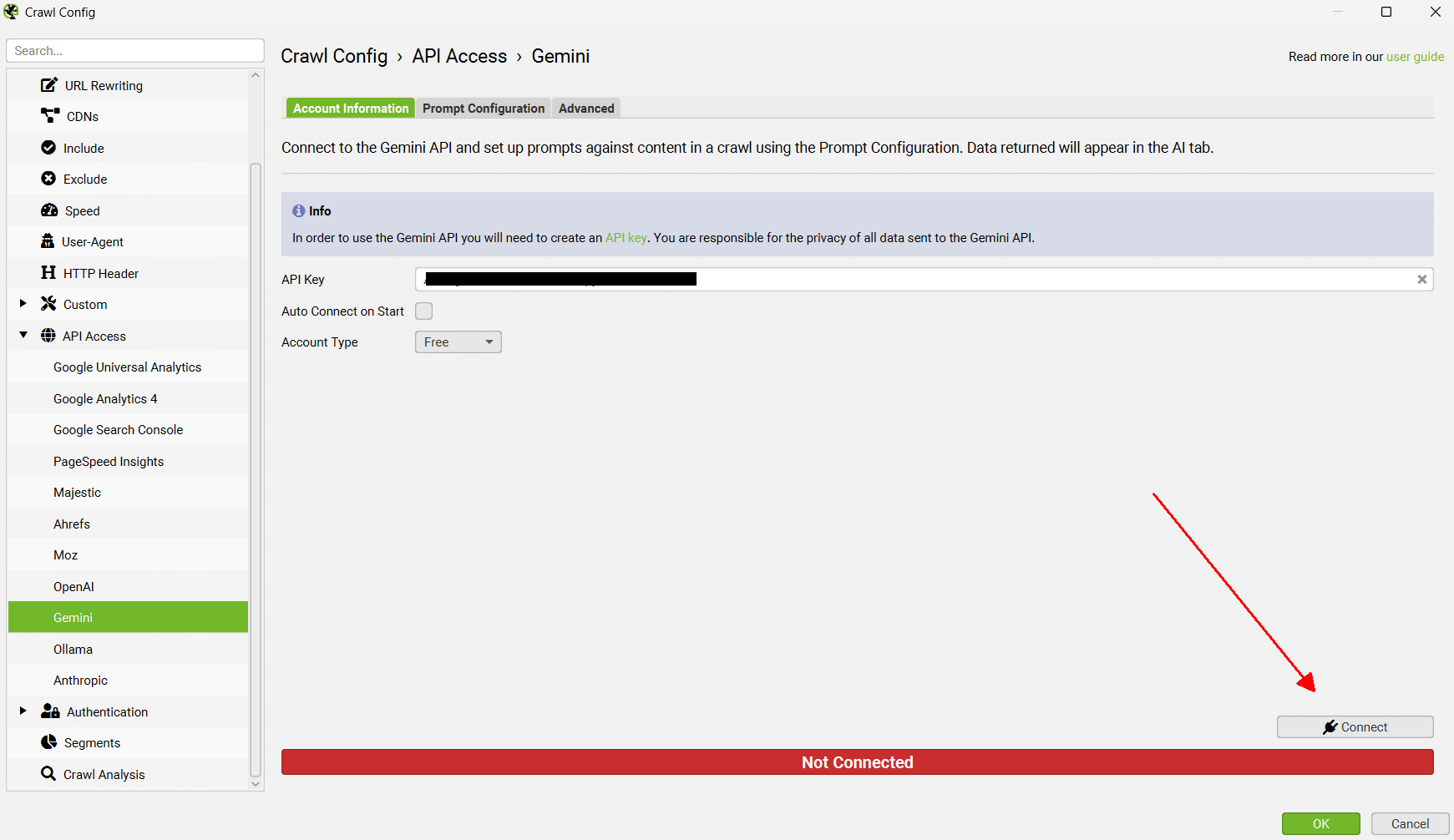 Connect to AI provider